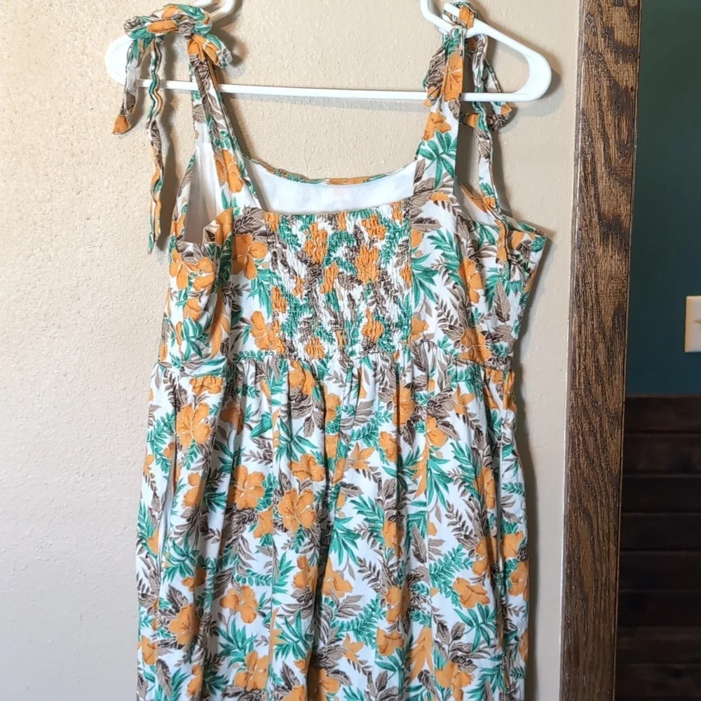 Skies Are Blue Vibrant Floral Midi Dress - Picture 5 of 7